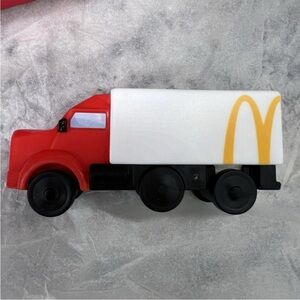 McDonald's Red and White Toy Truck and deep fryer